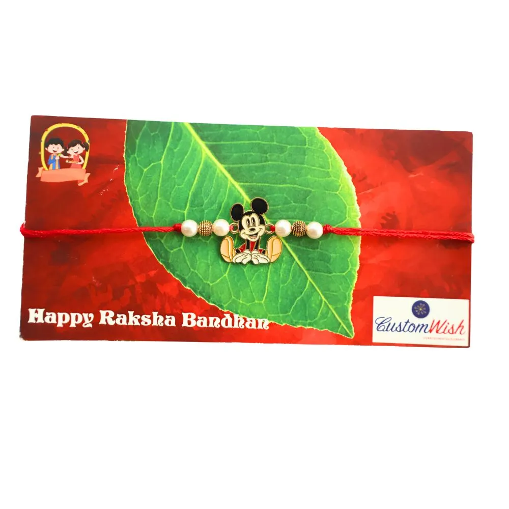Mickey Mouse Metal Rakhi for Kids